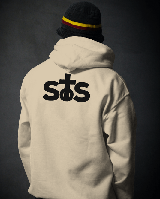 SOS Back Piece Hoodie (Biege)