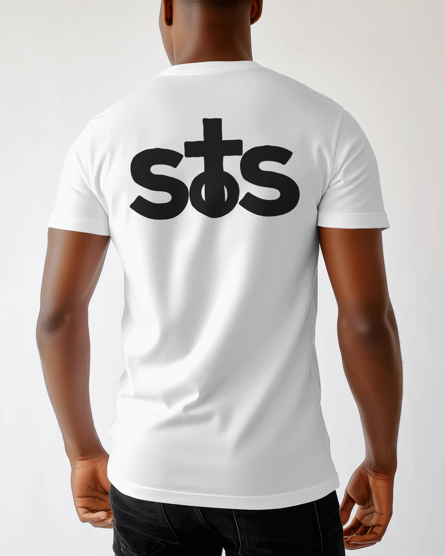 SOS Back Piece Tee (White)